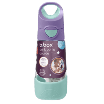 Botella tritán con pajita 450ml Lilac Pop