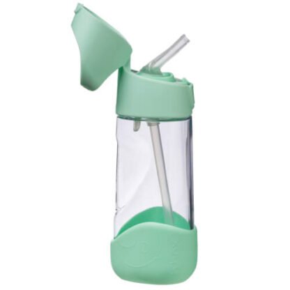 Botella tritán con pajita 450ml Spearmint