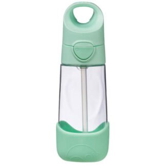 Botella tritán con pajita 450ml Spearmint