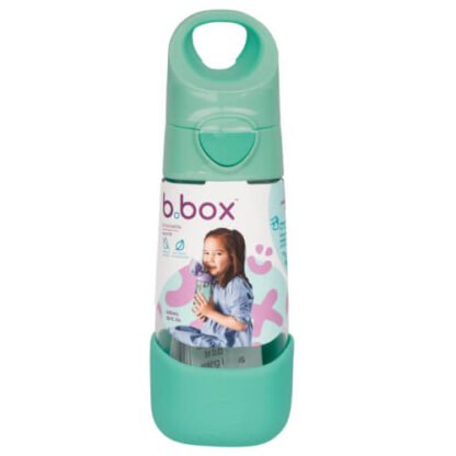 Botella tritán con pajita 450ml Spearmint