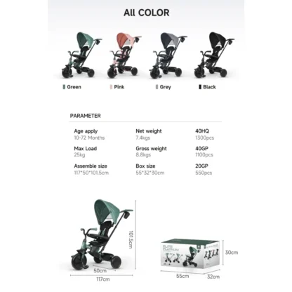 Triciclo Evolutivo Elite Platinum