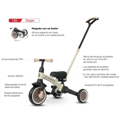 Triciclo y Bicicleta de Equilibrio Trike Stager