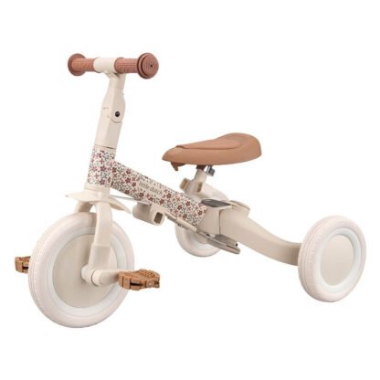 Triciclo con Barra Blanco Flores LD