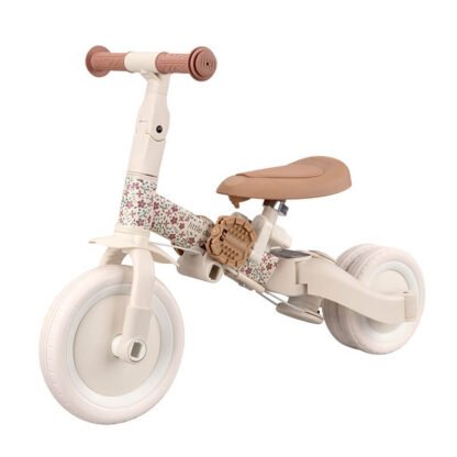 Triciclo con Barra Blanco Flores LD