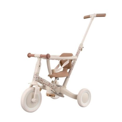 Triciclo con Barra Blanco Flores LD