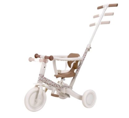 Triciclo con Barra Blanco Flores LD