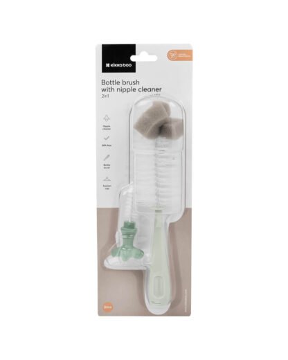 Cepillo para biberones y limpiador de tetinas 2en1 Mint