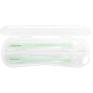 Cucharas Silicona con Estuche Mint 2 uds.