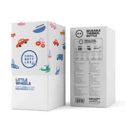 Botella Kiddies 350ml Little Wheels