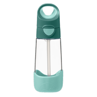 Botella tritán con pajita 450ml Emerald Forest