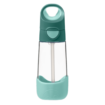 Botella tritán con pajita 450ml Emerald Forest