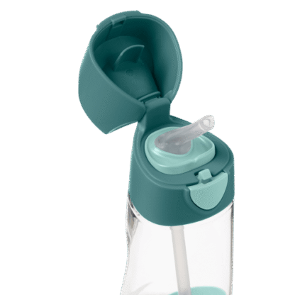 Botella tritán con pajita 450ml Emerald Forest