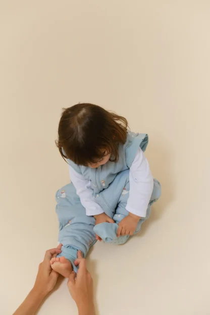 Pijama Manta con mangas y calcetines antideslizantes Duck Family TOG 2.5