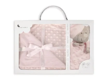 Caja Regalo Doudou y Manta Rosa