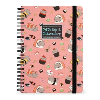 Cuaderno Rayas A4 Sushi Cat