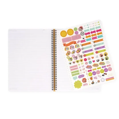 Cuaderno Rayas A4 Sushi Cat