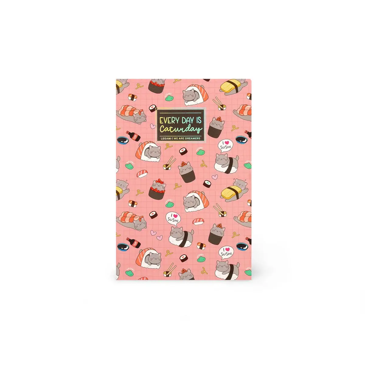 Cuaderno Rayas A5 Sushi Cat