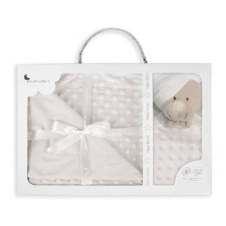 Caja Regalo Doudou y Manta Blanco