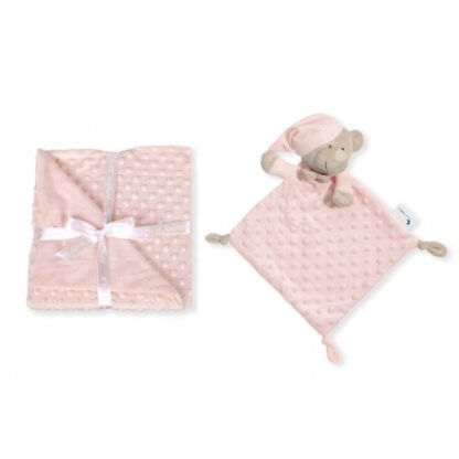 Caja Regalo Doudou y Manta Rosa