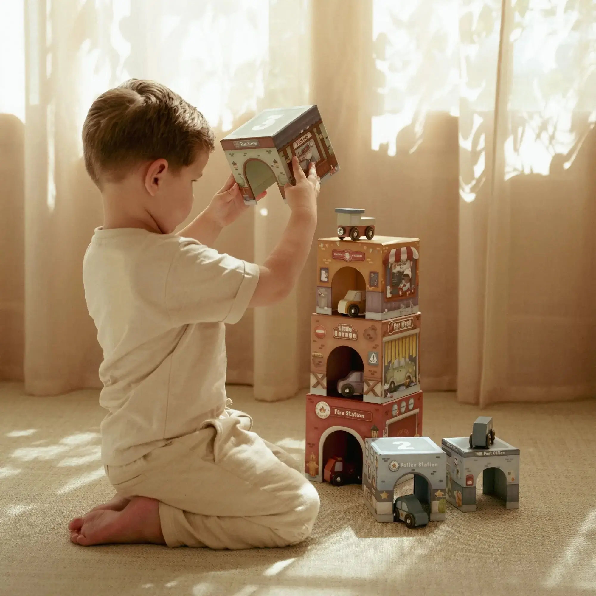 Bloques Apilables con Coches