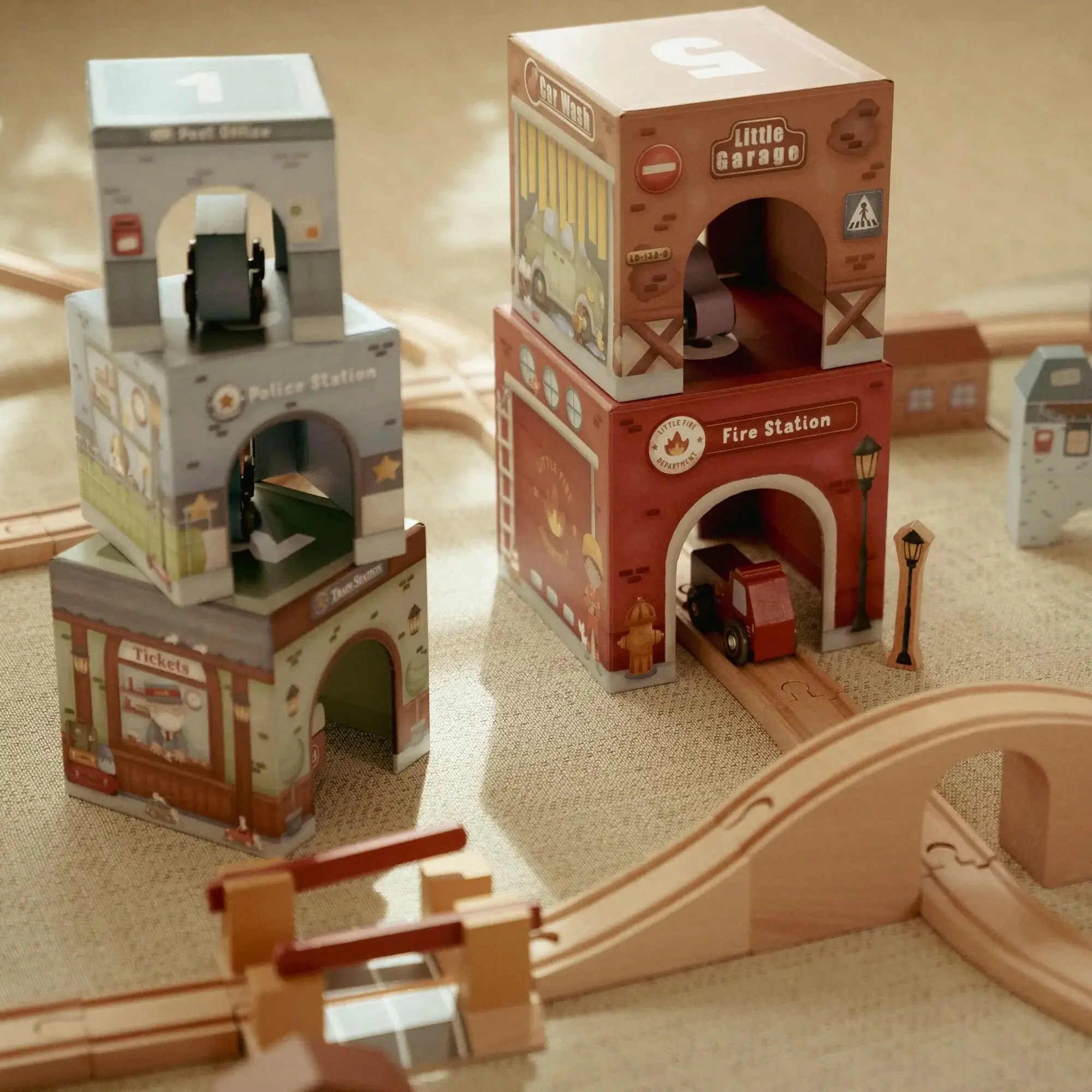 Bloques Apilables con Coches