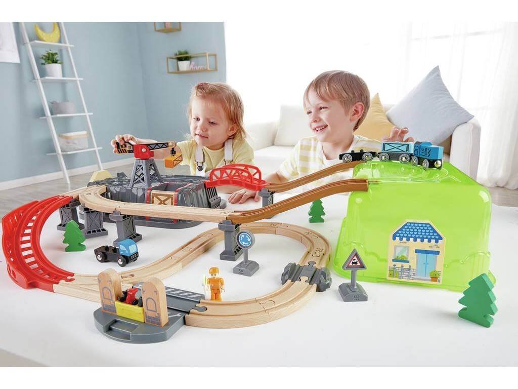 Juego de Bloques de Construcción de Ferrocarril