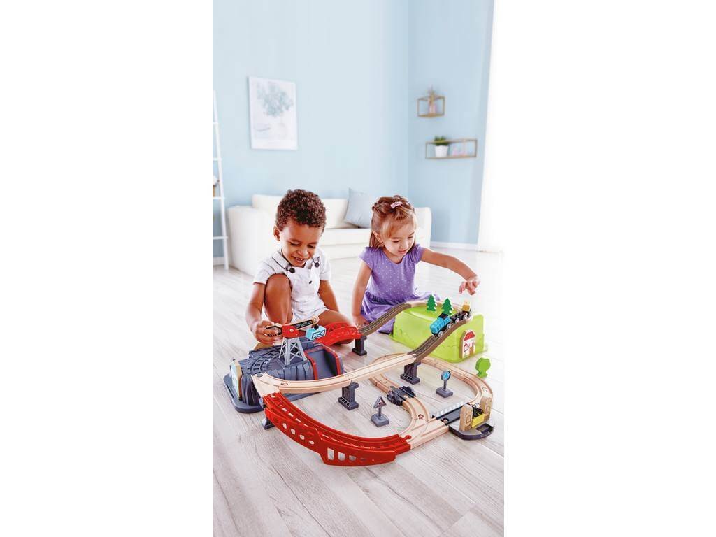 Juego de Bloques de Construcción de Ferrocarril