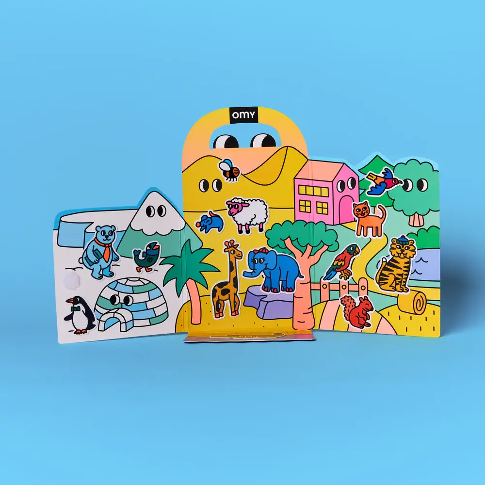 Kit Pegatinas Montessori Animales