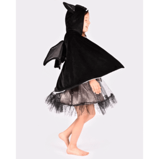 Capa Murciélago Negro 3-8 años