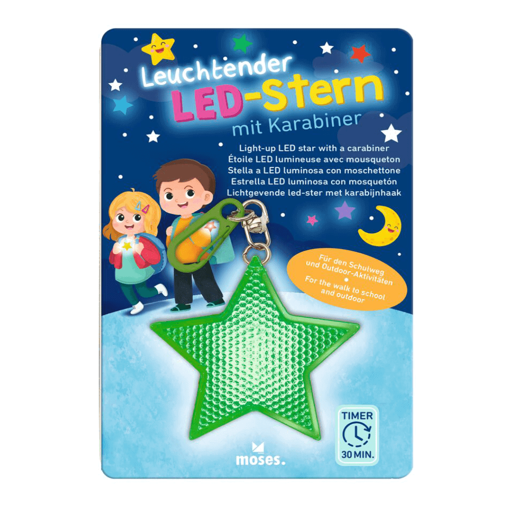 Estrella LED con Mosquetón