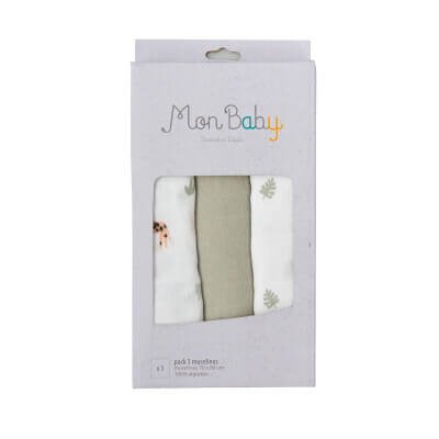 Pack 3 Gasas 70x80 Safari