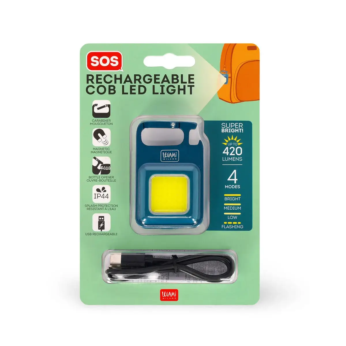 Luz LED COB Recargable