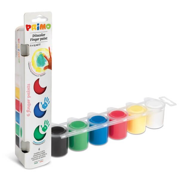 Pintura para Dedos 6 Colores