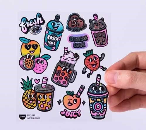 New Stickers Big Bubble Tea