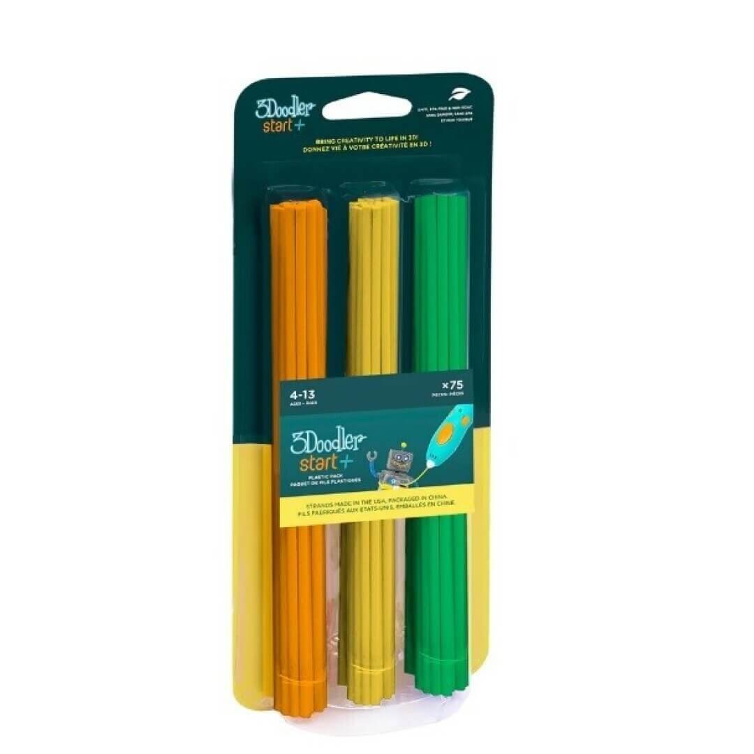 Recambios 75 Filamentos Naranja Amarillo Verde