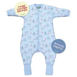 Pijama Manta con mangas y calcetines antideslizantes Animal Party TOG 2.5 1 año