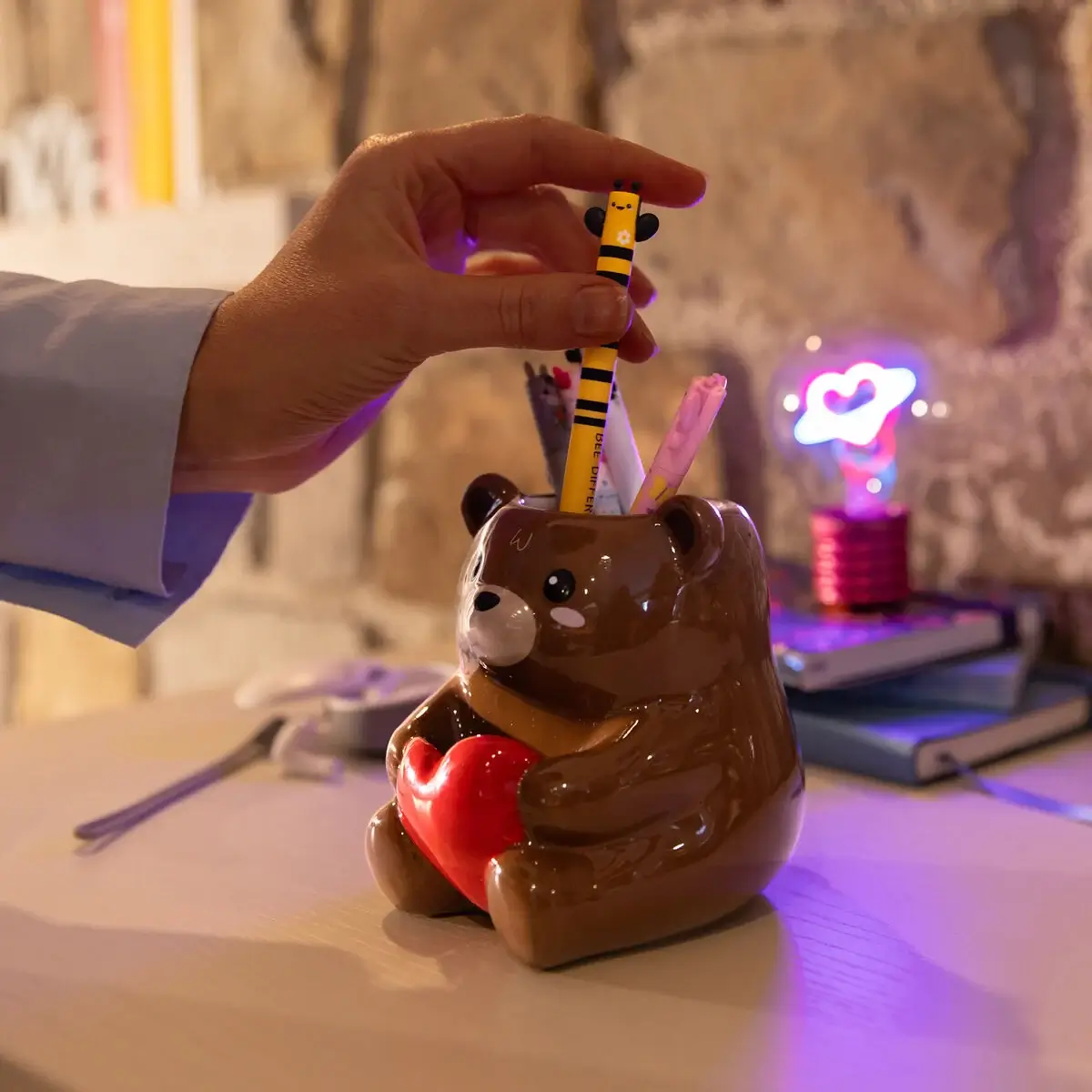 Lapicero Cerámica Teddy Bear