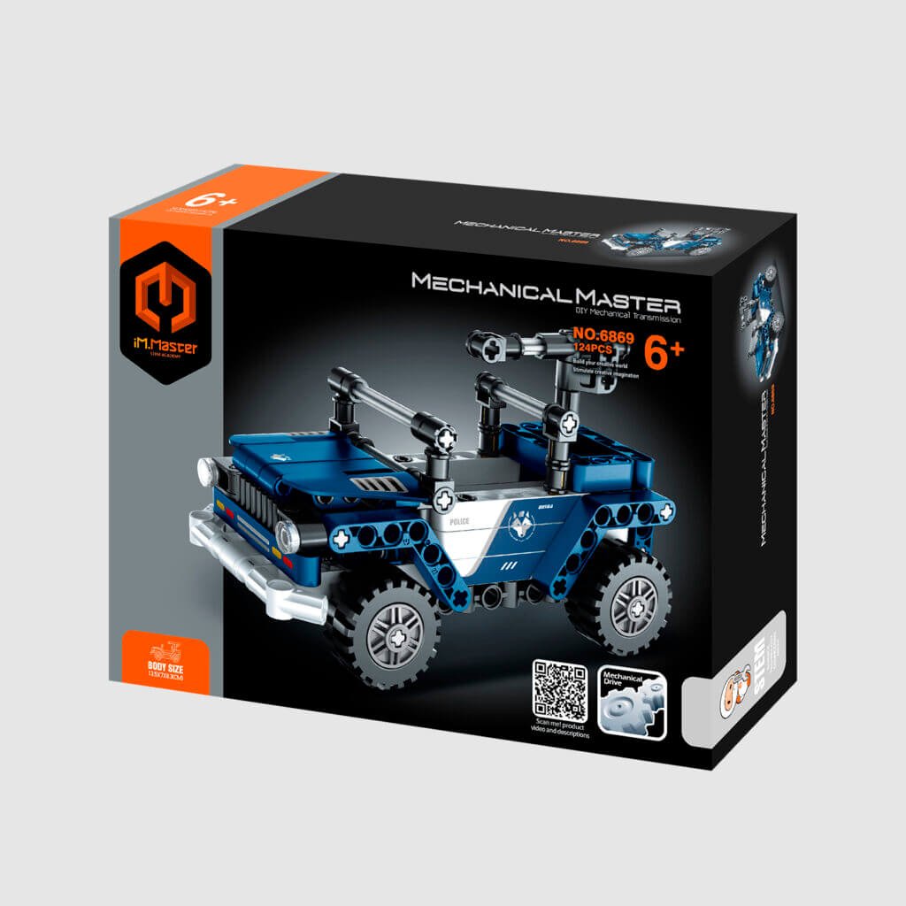 Jeep Policía 124 Piezas