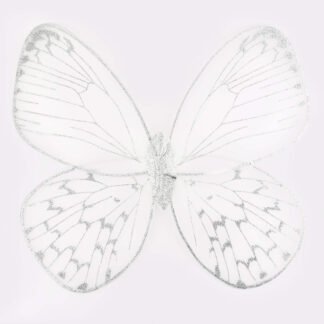 Alas Mariposa Blancas Plata