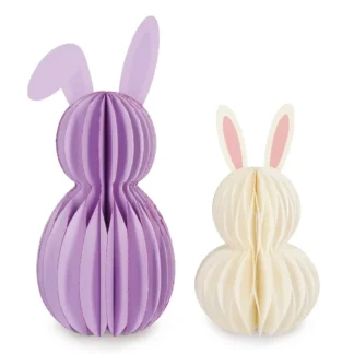 Set de 2 Conejitos Plegables de Papel Hoppy Easter