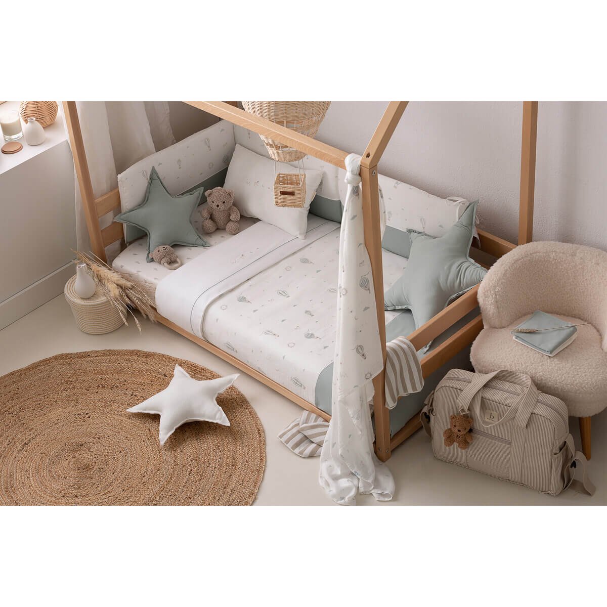 Muselina Bambú Blue Sky