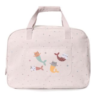Bolso de Playa con Rejilla Mermaid Cats