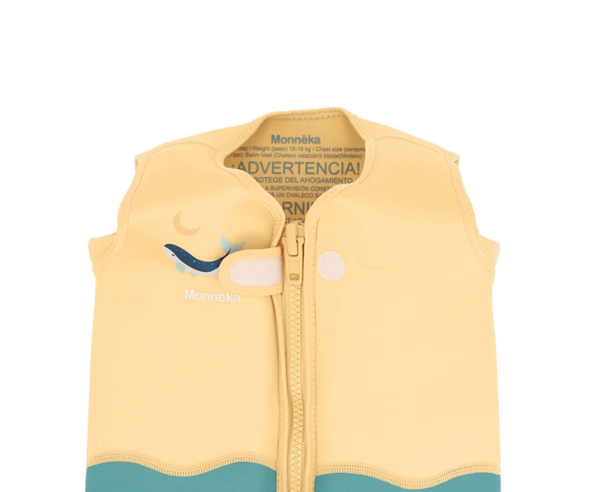 Chaleco Flotador Aprendizaje Whale Teal