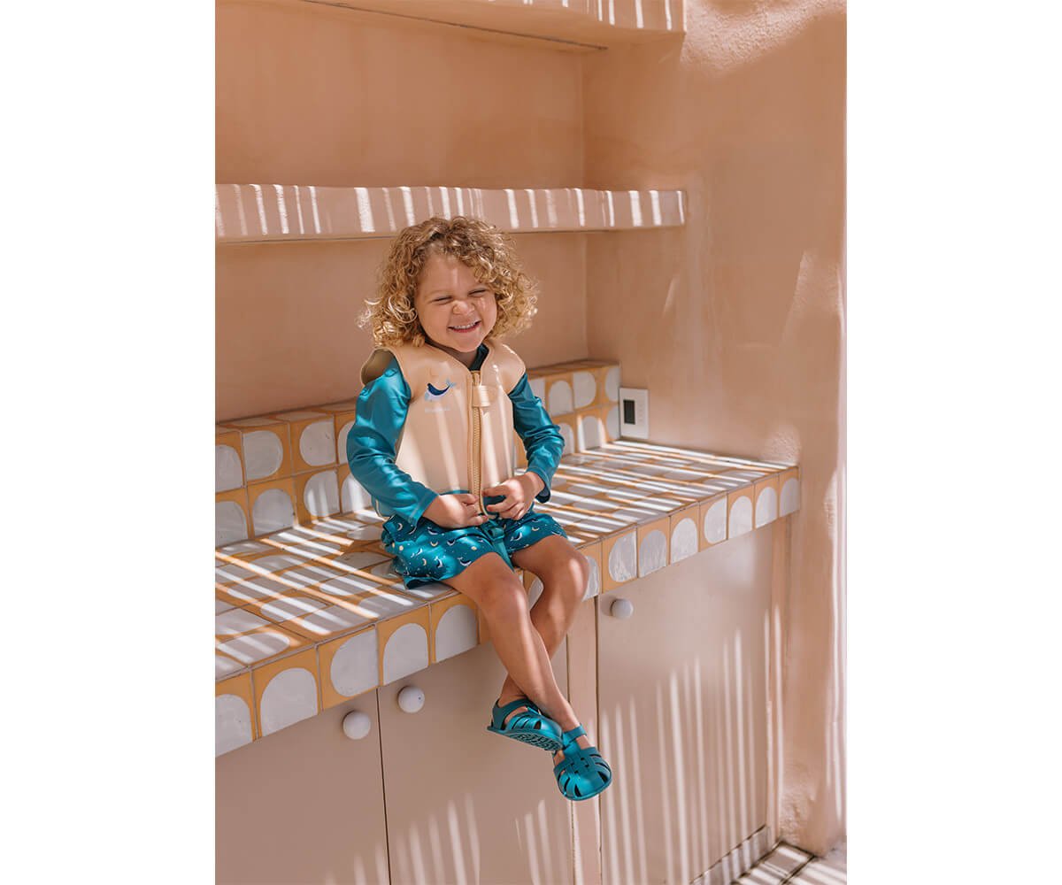 Chaleco Flotador Aprendizaje Whale Teal