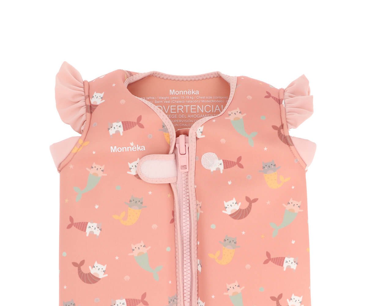 Chaleco Flotador Aprendizaje Mermaid Cats M