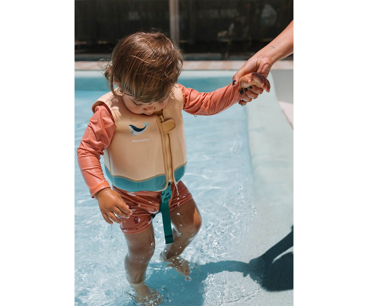 Chaleco Flotador Aprendizaje Whale Teal