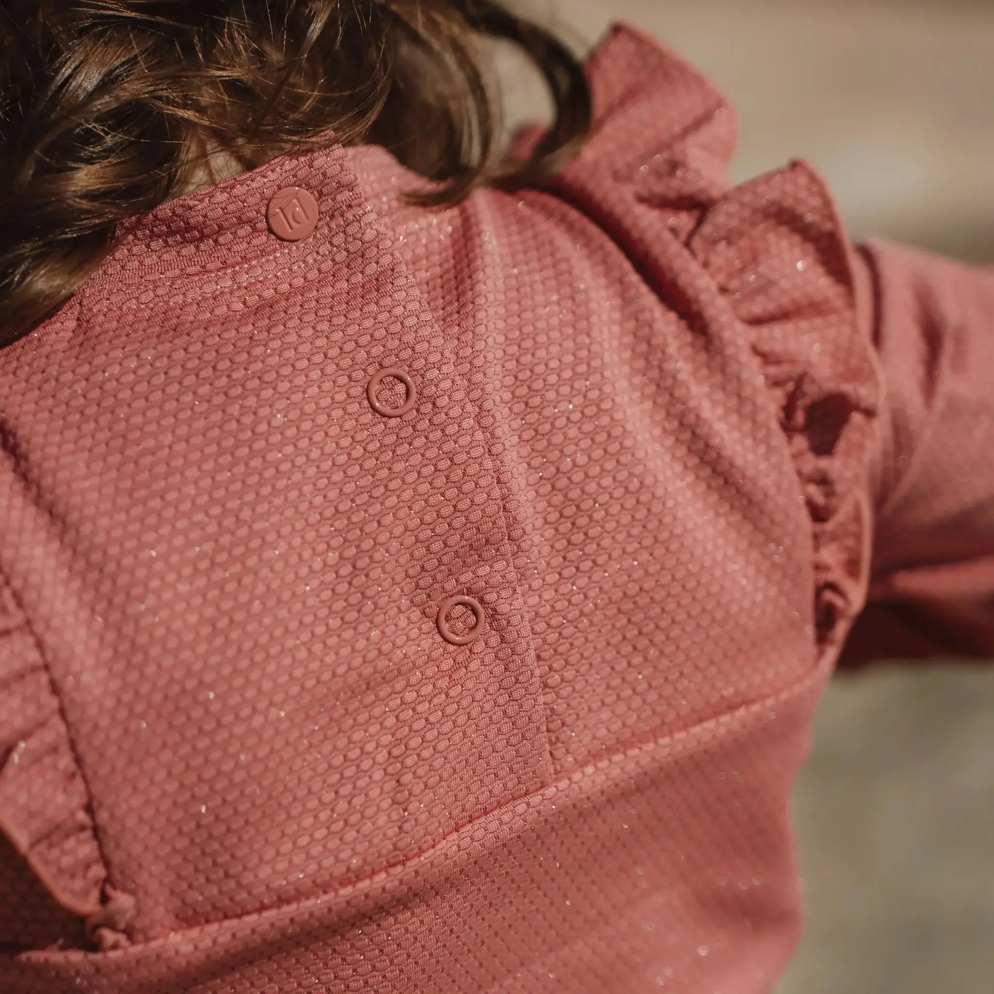 Camiseta baño Manga Larga Rosa Brillante