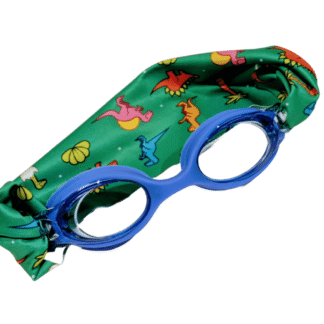 Gafas de Natación Infantiles Azul Oscuro con Turbante Dinos