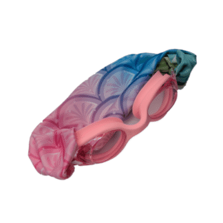Gafas de Natación Infantiles Rosa con Turbante Sirenas