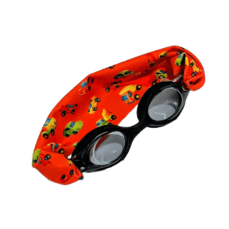 Gafas de Natación Infantiles Negras con Turbante Coches